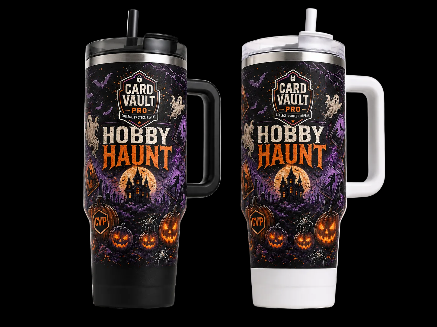 Card Vault Pro Hobby Limited Time Haunt 40oz Halloween Tumbler