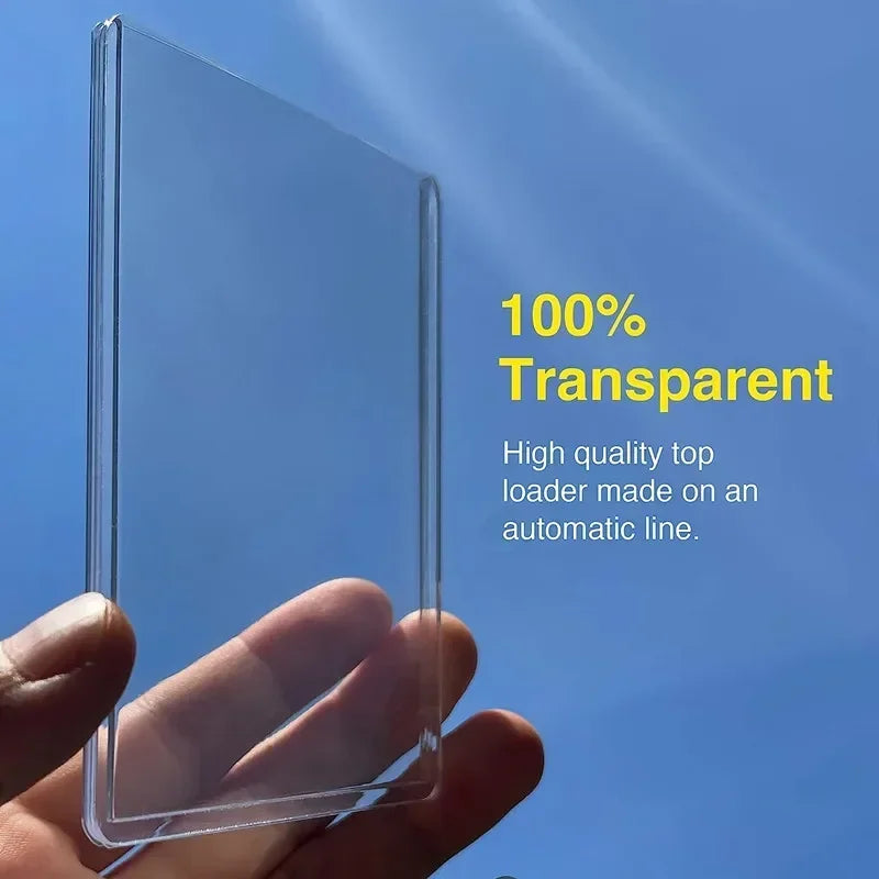 New 35PT Protective Trading Card Top Loader for Sports Cards Baseball Cards Clear Top Loader Hard Plastic Card Holder
