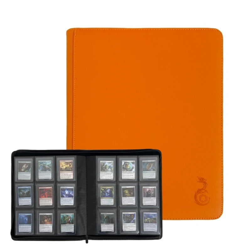 Holds 360 Toploaders, 9 Pockets, Top Loader Binder for Cards Storage, Card Holder for Sports Cards or Trading Cards in 3 x 4''