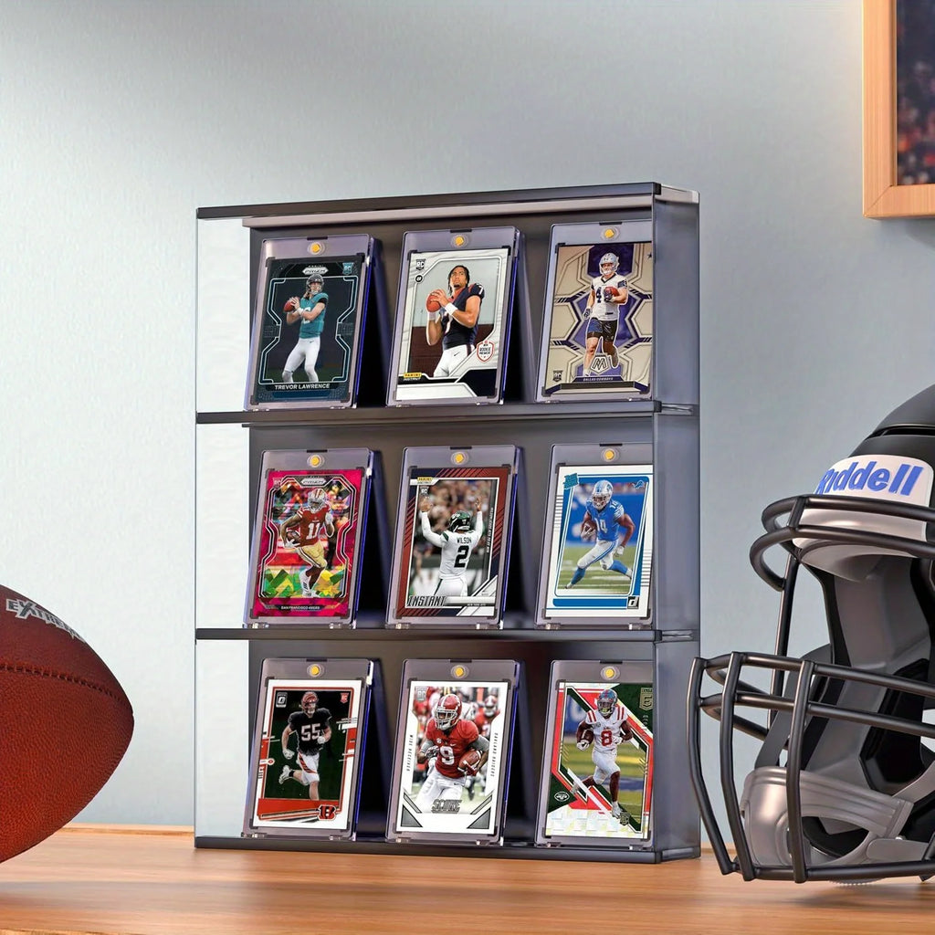 1-20 Magnetic Card Holder 35pt One Touch Card Holder U-V Protectors Hard Plastic for Trading Cards Magnet Baseball Cards Holder