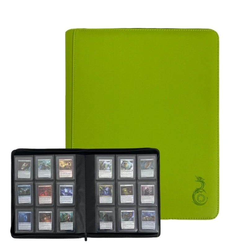 Holds 360 Toploaders, 9 Pockets, Top Loader Binder for Cards Storage, Card Holder for Sports Cards or Trading Cards in 3 x 4''