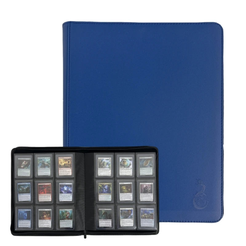 Holds 360 Toploaders, 9 Pockets, Top Loader Binder for Cards Storage, Card Holder for Sports Cards or Trading Cards in 3 x 4''