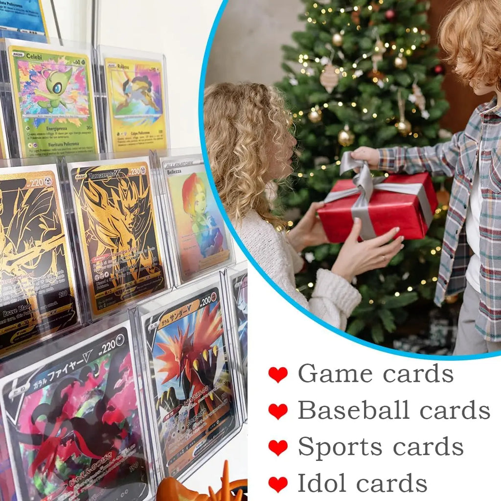 25 Pack 3"x4" Card Sleeves Hard Plastic Standard Top Loaders for Cards, Baseball Card Protectors Hard Plastic,for collecting