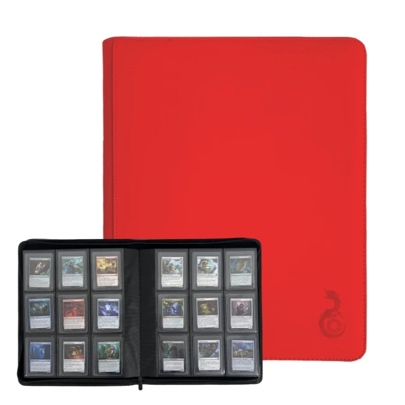 Holds 360 Toploaders, 9 Pockets, Top Loader Binder for Cards Storage, Card Holder for Sports Cards or Trading Cards in 3 x 4''