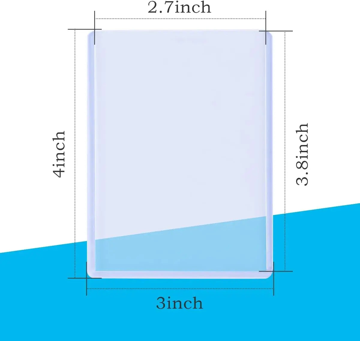 25 Pack 3"x4" Card Sleeves Hard Plastic Standard Top Loaders for Cards, Baseball Card Protectors Hard Plastic,for collecting