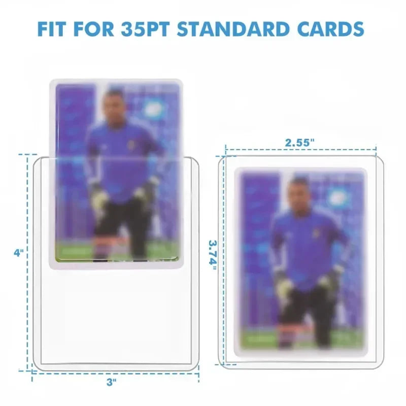 New 35PT Protective Trading Card Top Loader for Sports Cards Baseball Cards Clear Top Loader Hard Plastic Card Holder
