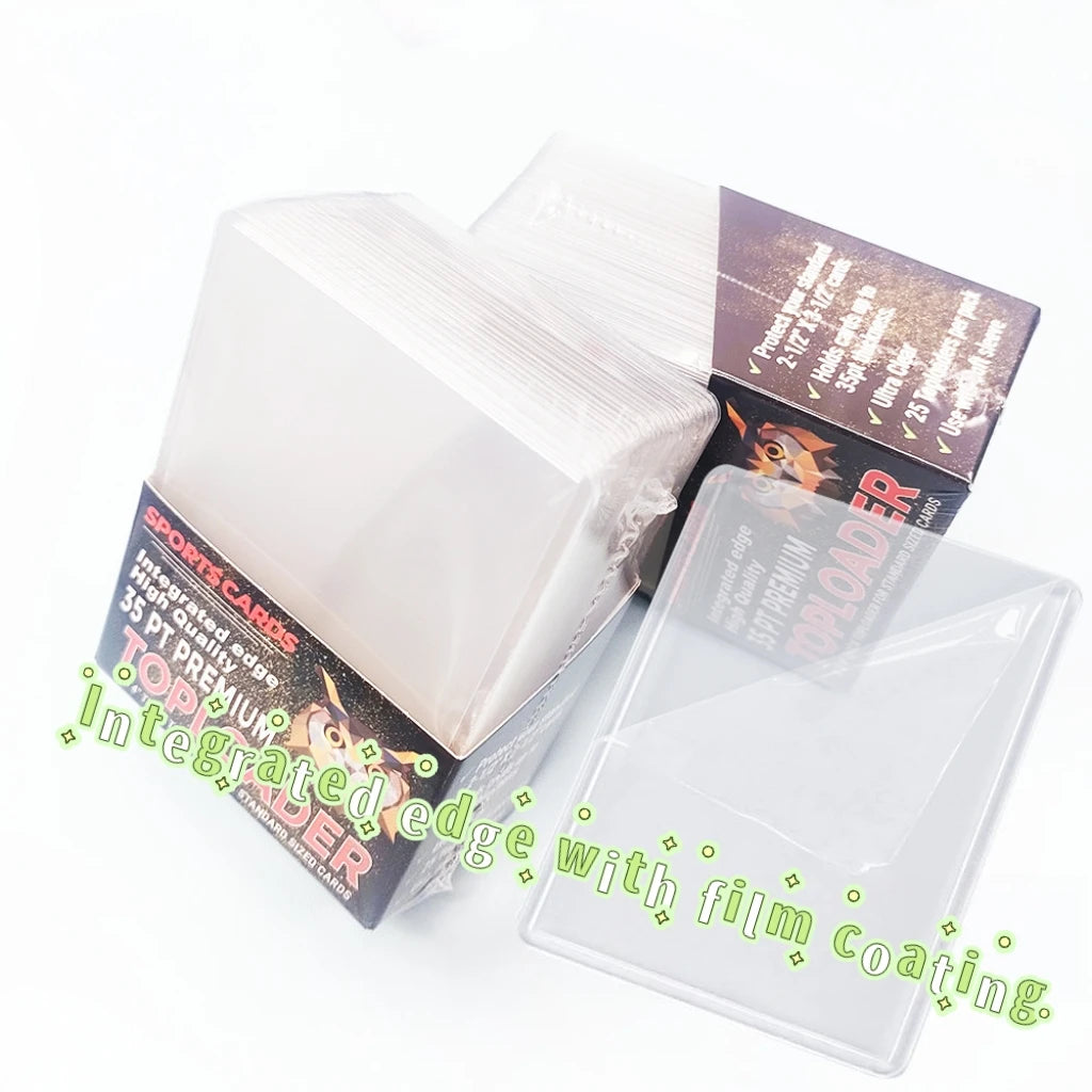 25 Pack 3"x4" Card Sleeves Hard Plastic Standard Top Loaders for Cards, Baseball Card Protectors Hard Plastic,for collecting