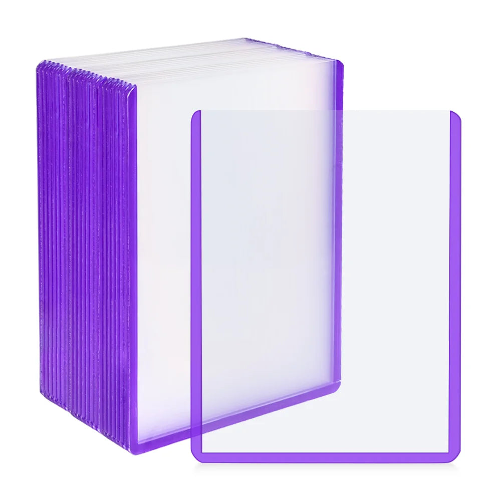 3x4 Polychrome Top Loaders for Cards-Durable 35pt Toploaders Hard Plastic Card Sleeve Card Holder for Sports Cards Trading Cards