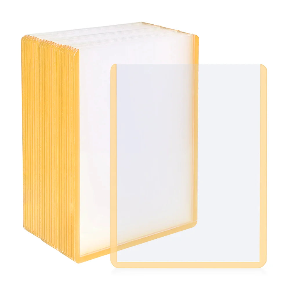 3x4 Polychrome Top Loaders for Cards-Durable 35pt Toploaders Hard Plastic Card Sleeve Card Holder for Sports Cards Trading Cards