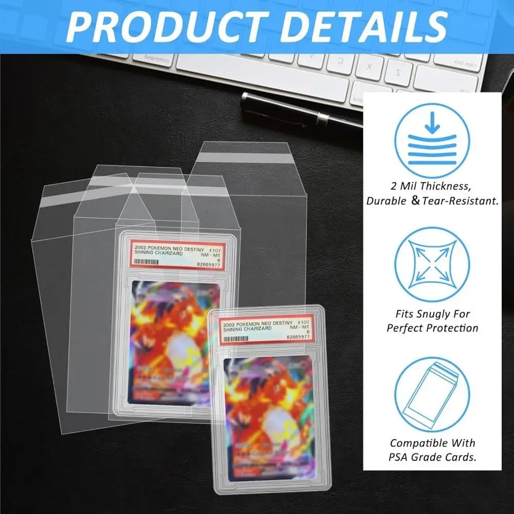 Sleeves for PSA Graded Slabs Ultra Protection for The Graded Card for Pro Collector PSA BGS Slab Sleeve
