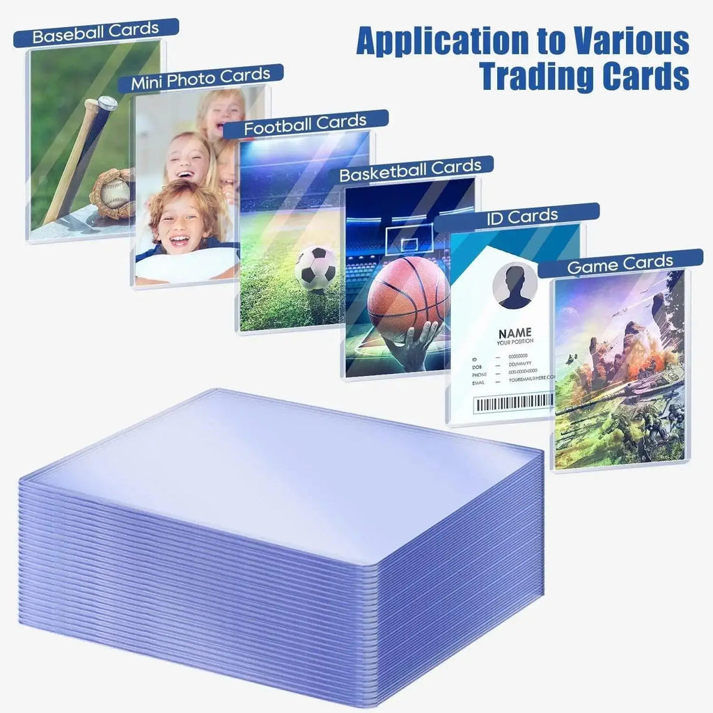 1/5/10PCS 35PT Top Clear Loader Protective Trading Card Holder Hard Plastic Card Sleeves Holder For Baseball Card Sports Cards